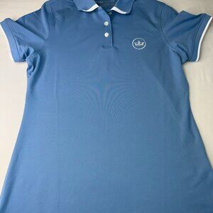 Peter Millar Women's Blue Witworth Sport Mesh Polo Shirt Small NWOT Golf Athlete